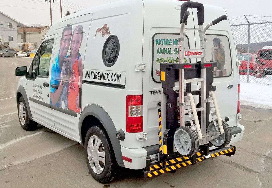 Courex delivery van staged for a retail replenishment run